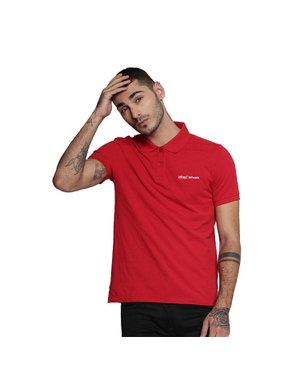 Jack & Jones Plain Polo T-Shirt- Red